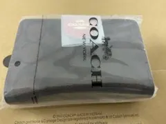 新品・未使用コーチCOACH ブラウンレッド二つ折り財布