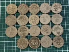 イギリス　旧硬貨　1ポンド　19枚　まとめ売りのサムネイル