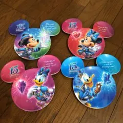 ディズニーシー　15周年プレート4枚セット