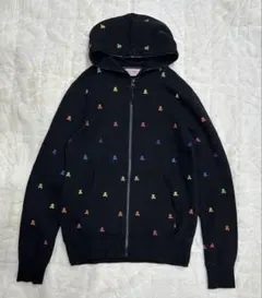 BEAMS HEART刺繍パーカー 黒のサムネイル