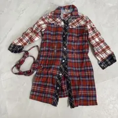 mikiHOUSE チェック柄シャツワンピース 100サイズ