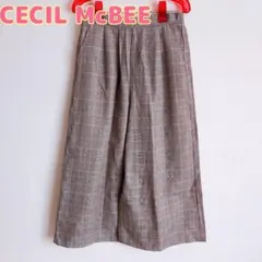 新品未使用‼️CECIL McBEE ガウチョパンツ ギンガムチェック M