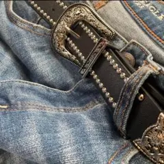 ベルト アメカジ ウエスタン スタッズ y2k ビンテージ