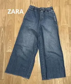 ZARA ワイドレッグデニムパンツ　152cm