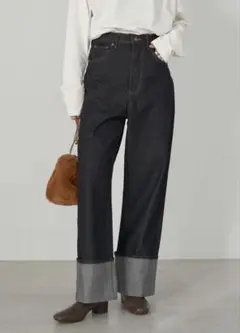 earth music&ecology ロールアップデニムパンツ