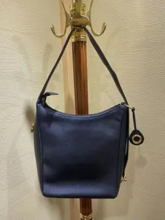 LE SABBI レザー ショルダーバッグ　ブラック