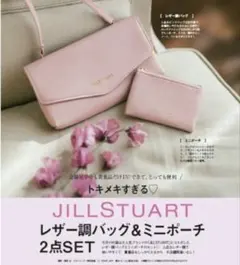 【未使用】JILL STUART レザー調バッグ＆ミニポーチセット