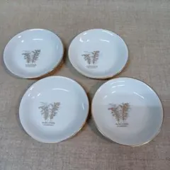 深川製磁 有田焼 皿 4枚セット 竹柄 和食器 豆皿