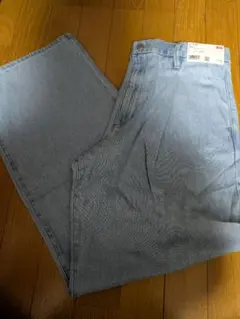 【新品未使用】　UNIQLO　ドレープデニムタックパンツ　Lサイズ