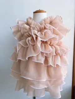 即購入⭕️POMII PARTAGE partage tulle tops ピンク - メルカリ