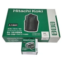 日立　コードレスウォームベスト　UJ1810DVA　表記サイズXL　アダプタ付