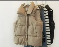 【年末最終値下げ】  ベージュ ダウンベスト S/P スエードダウンベスト（ダウンベスト）｜g-stage（ジーステージ）の