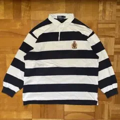 【SALE】90s Polo Ralph Lauren ボーダー ラガーシャツ