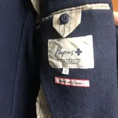 限定値下レアコラボPapas➕×RING JAKET』ウール紺ジャケットSのサムネイル