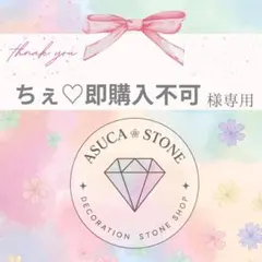 ちぇ♡即購入不可様