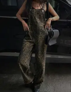 DAZY レオパード　つなぎ　サロペット