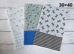 ハンドメイド　ランチョンマット　リバーシブル　３枚セット/　a212