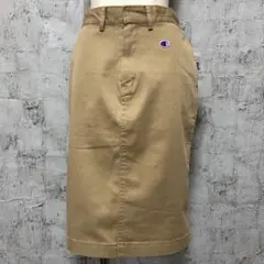 【champion】チャンピオン ストレッチチノクロス ひざ丈スカート M