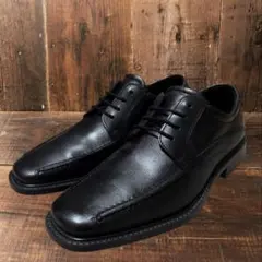未使用級✨ecco 日本製 本革 Uチップ 幅広 24.5 EEEのサムネイル