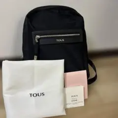 TOUS トウス リュック ナイロン　ブラック　黒　バックパック　金具　軽量のサムネイル