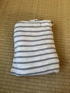 ボーダー柄 授乳ケープ 収納袋付き