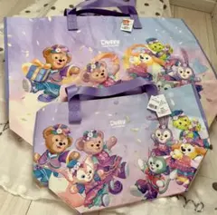 新品　香港ディズニーショッピングバッグ ダッフィー＆フレンズ S M 20周年