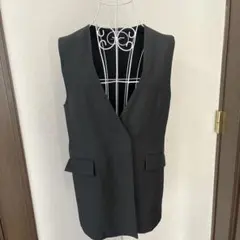 ユナイテッドアローズグリーンレーベルリラクシング　ダークグレー ジレ