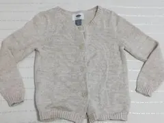 OLD NAVY 女の子 カーディガン 100 ベージュ ラメ入り