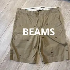 BEAMS 美品　クロスボーン刺繍 ショートパンツ ベージュ　Lサイズのサムネイル