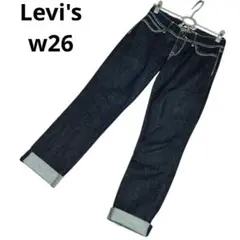 美品　リーバイス levi's スキニーデニム ダークブルー W26 L32