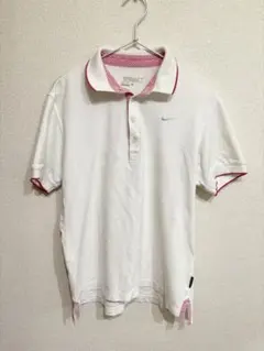 【即日発送】NIKE ゴルフ　白ポロシャツ　L 刺繍