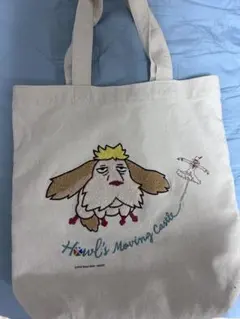ハウルの動く城 　縦型刺繍帆布トートバッグ「飛んじゃうヒン」のサムネイル