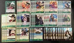 緑ミホークデッキパーツ　ドンカード10枚ワンピース カードセット蒼海の七傑