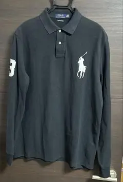 POLO RALPH LAUREN ブラック長袖ポロシャツ