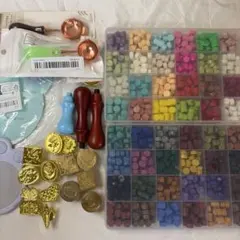 シーリングワックスとスタンプセット