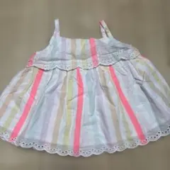 babyGAP ベビーギャップ カラーストライプ レースチュニック