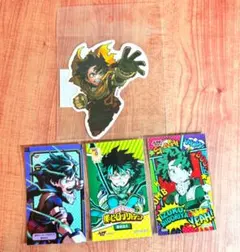 僕のヒーローアカデミア 原作 緑谷出久 ダイカットステッカー ミニブロマイド