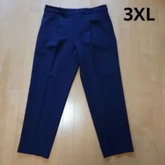 ユニクロ　3XL　感動タックパンツ　丈長め　ブラック