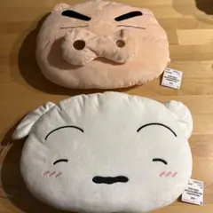 クレヨンしんちゃん もふぐっと　フェイス型ぬいぐるみ　シロ　ぶりぶりざえもん