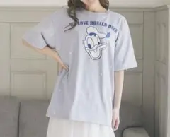 完売品　Areeam　ドナルド　ハートTシャツ　ライトブルー　最終価格のサムネイル