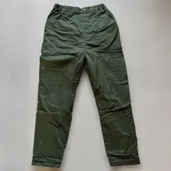 UNIQLO/暖パン/150/カーキ/ウエストゴム/ポケット有/長ズボン