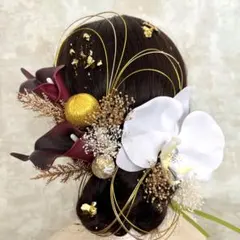 【残り1点】2 ヘッドドレス 髪飾り カラー リリー 成人式 振袖 卒業式 袴