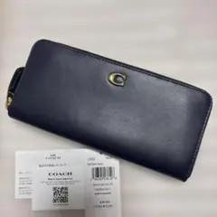 美品＊COACH 長財布 ダークネイビー