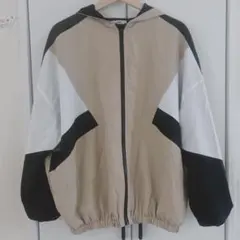 しまむら Lutique レディース マウンテンパーカー M 配色 大きめ