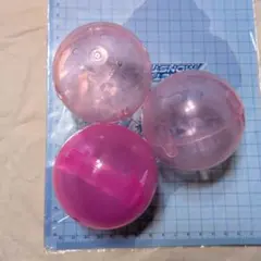 [30×3] バンダイ 特大サイズ ガチャ玉 ピンク系3個セット