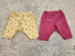 UNIQLO ユニクロ　レギンス　　7分丈　2着セット　80