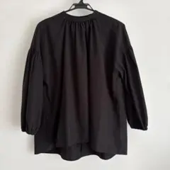 【美品】サマンサモスモスブルー★長袖シャツ★黒★フリーサイズ