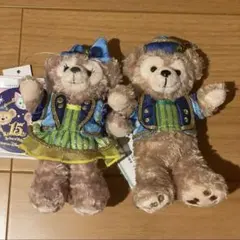 【新品未使用タグ付き】ダッフィー シェリーメイ ぬいぐるみバッジ セット