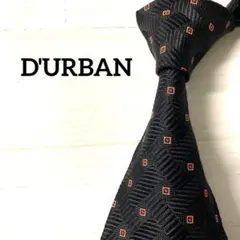 ダーバン　DURBAN ネクタイ　ブラック系　スクエアドット　ヘリンボーンのサムネイル