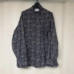 417EDIFICE ペイズリー柄 長袖シャツ XL